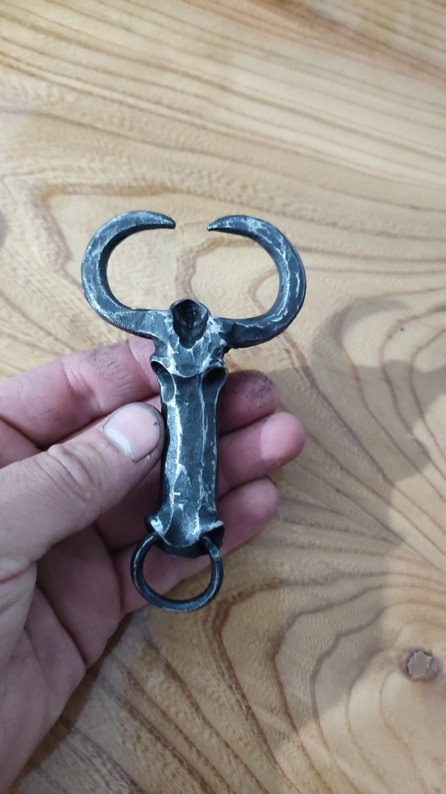 Handmade blacksmith cow shaped bottle opener