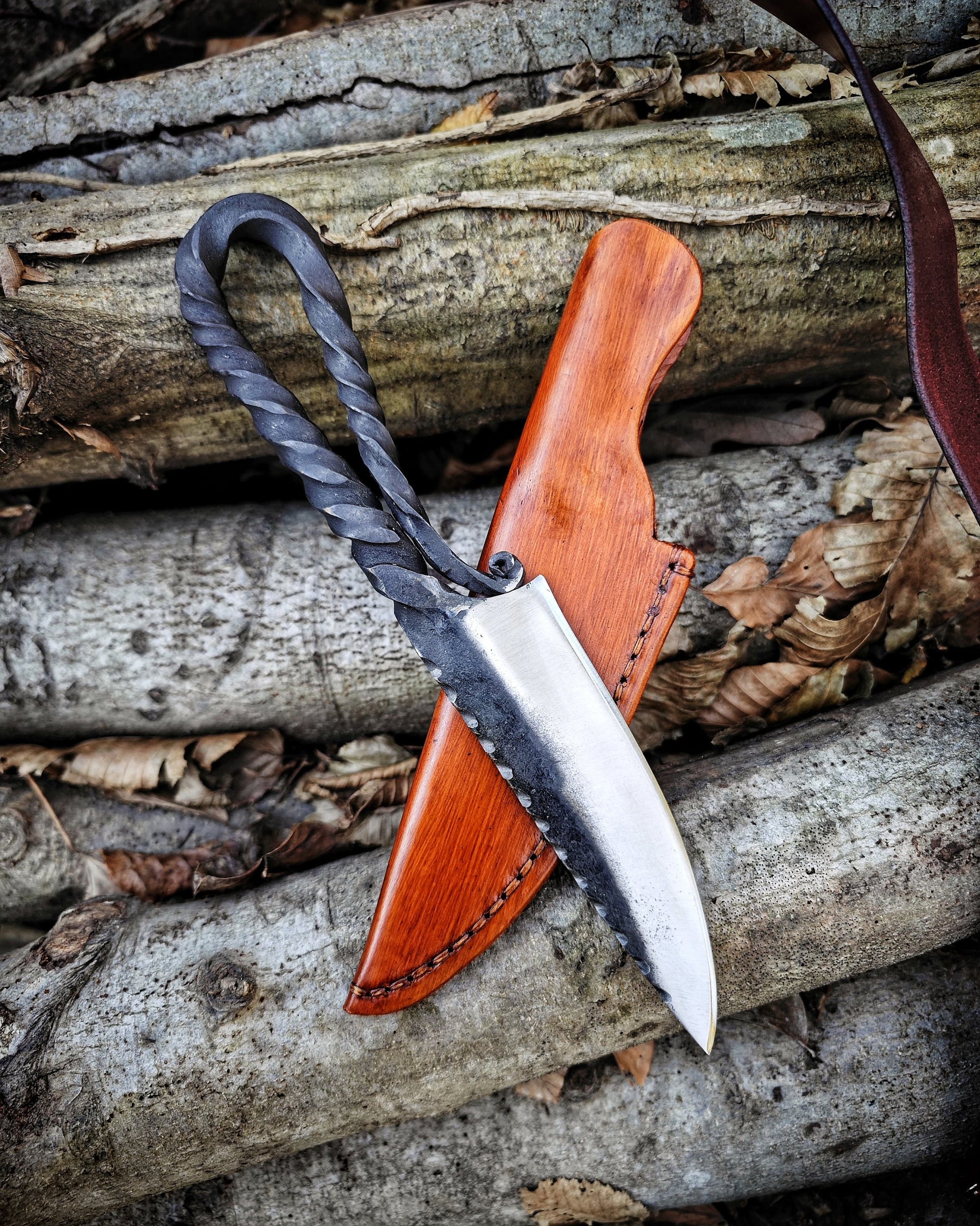 Your New Best Friend, Tactical Shovel, Blacksmith Bushraft Knife and Portable Bowsaw All in One All of handmade product