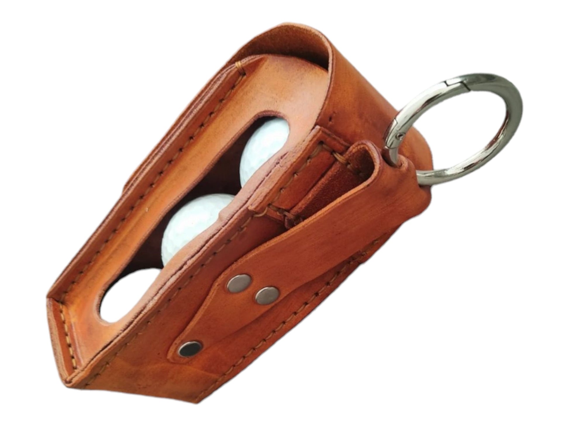 Genuine Leather Golf Ball Bag