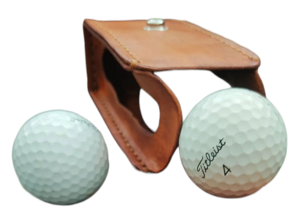 Genuine Leather Golf Ball Bag