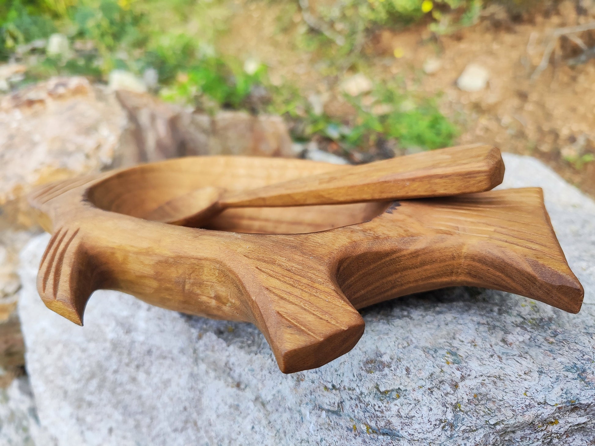 handmade fish shaped food compartment for children