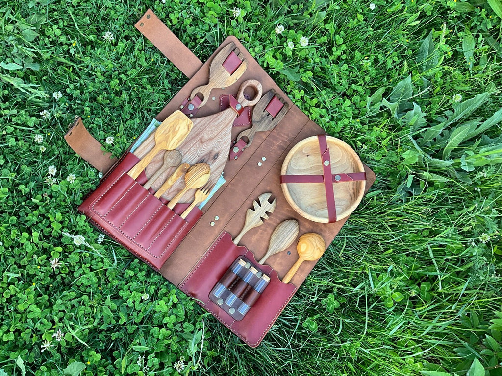 handmade picnic camp set