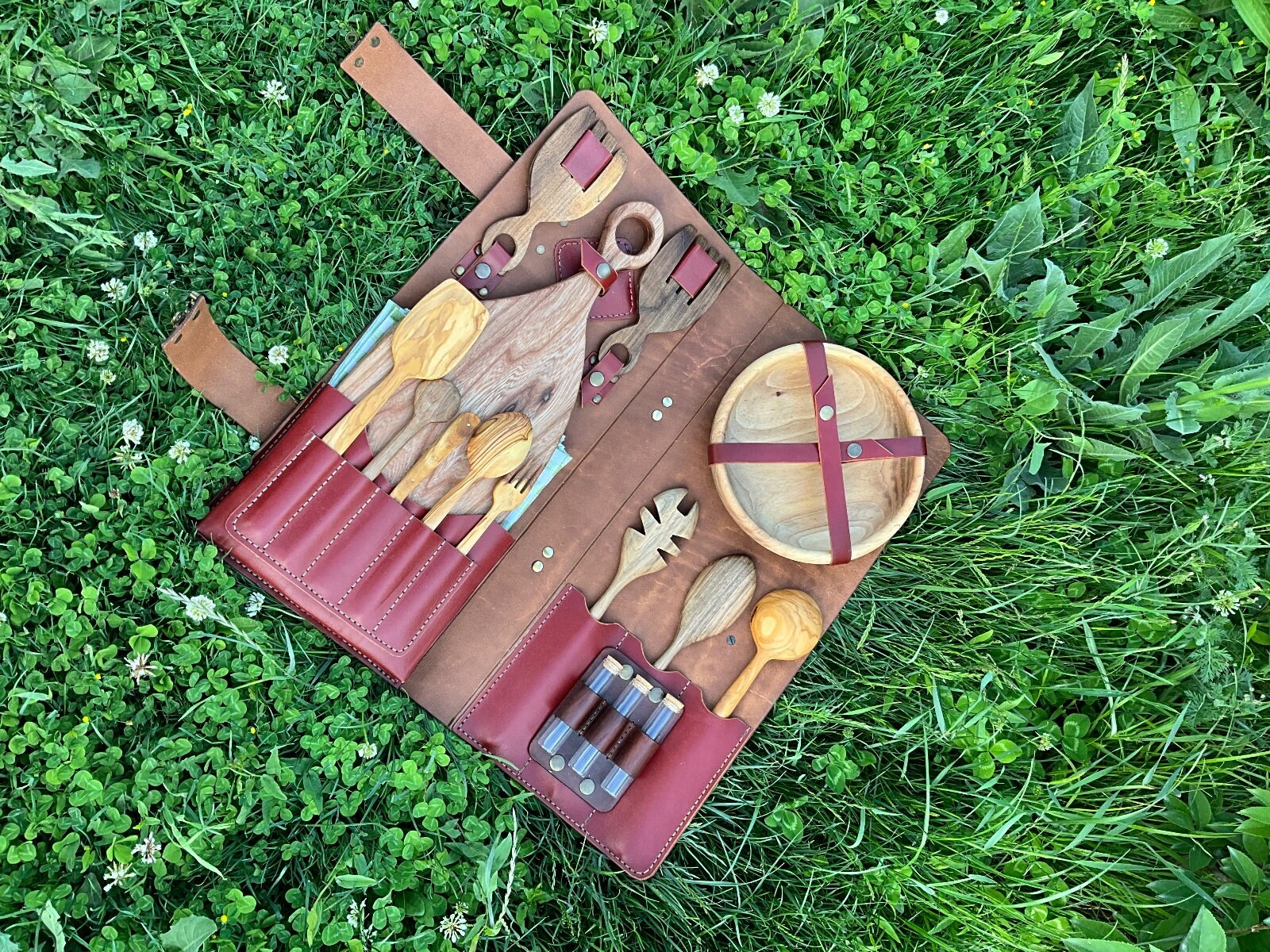 handmade picnic camp set