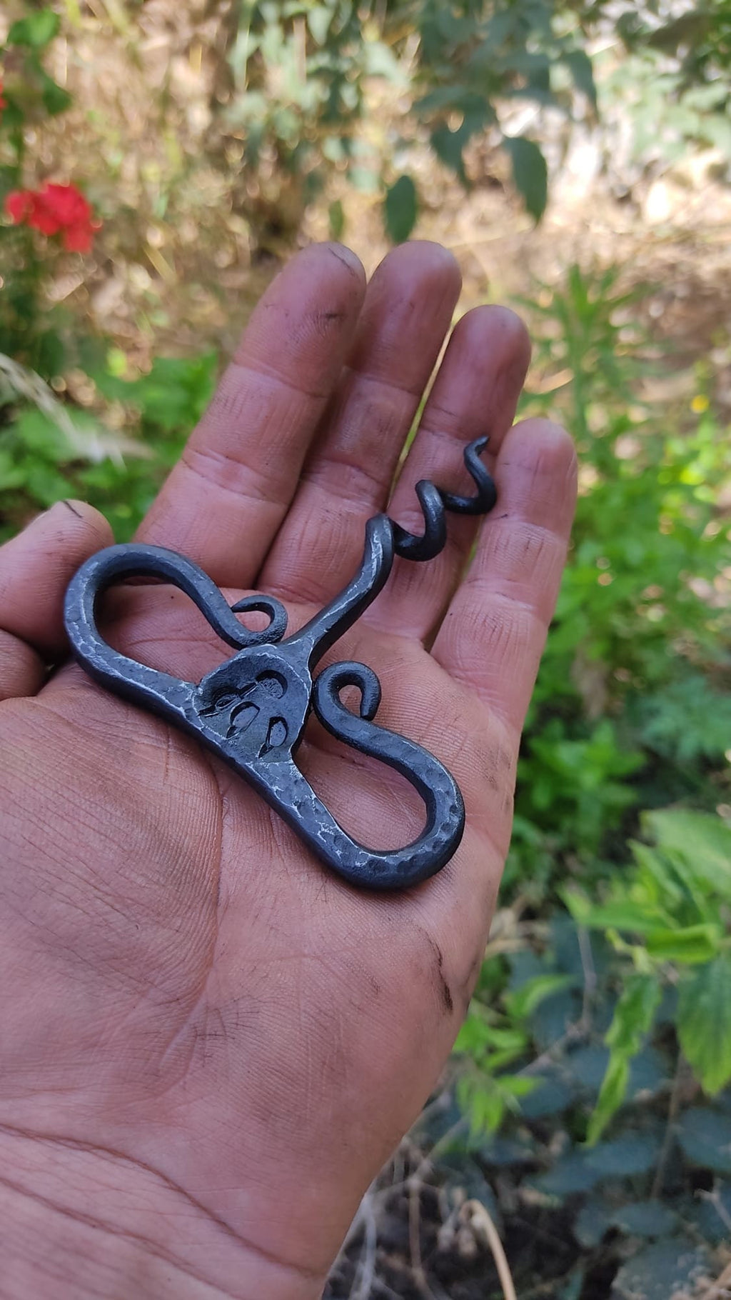 Hand-Forged Rustic Corkscrew: Embrace the Art of Wine Opening