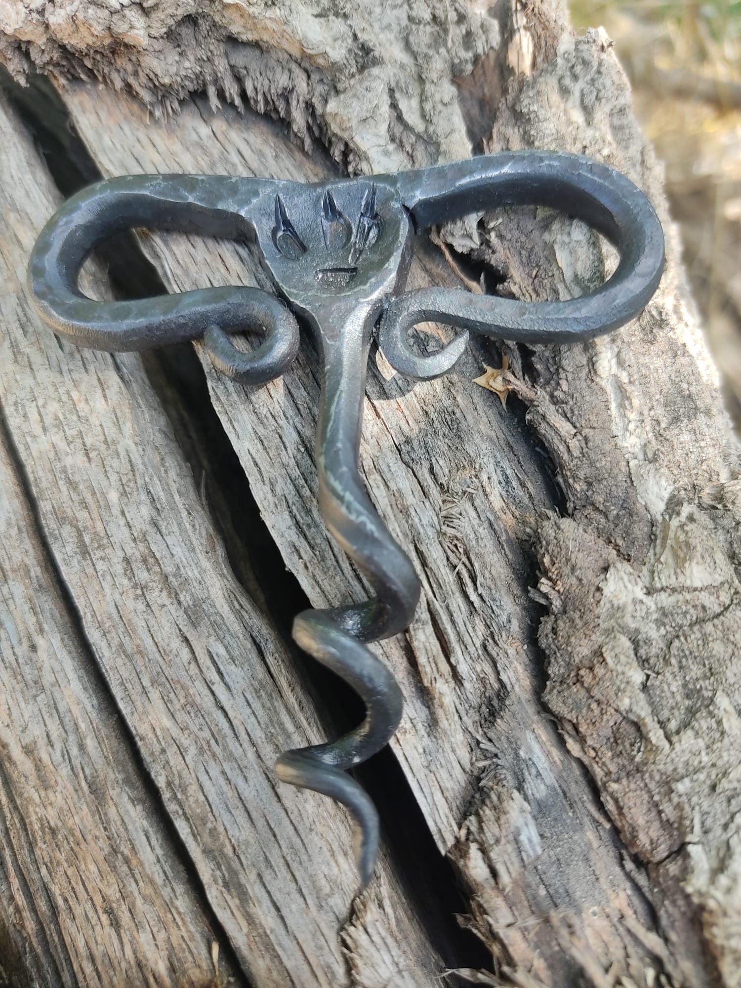 Hand-Forged Rustic Corkscrew: Embrace the Art of Wine Opening