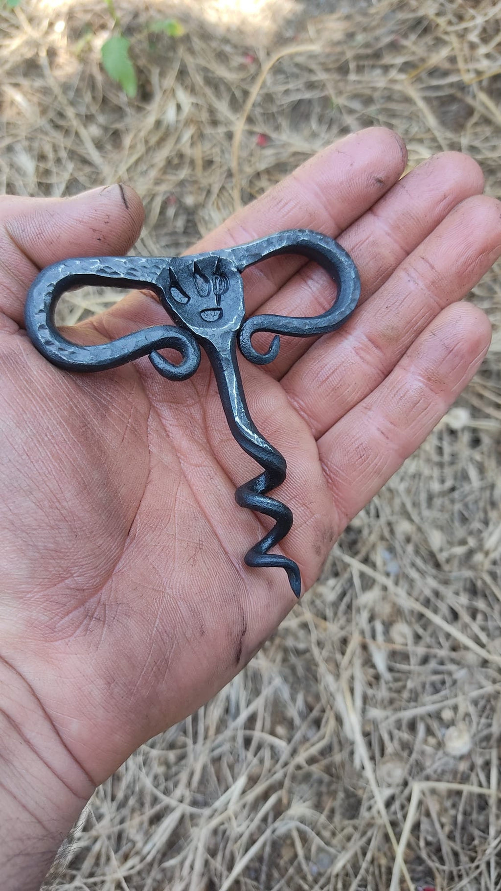 Hand-Forged Rustic Corkscrew: Embrace the Art of Wine Opening