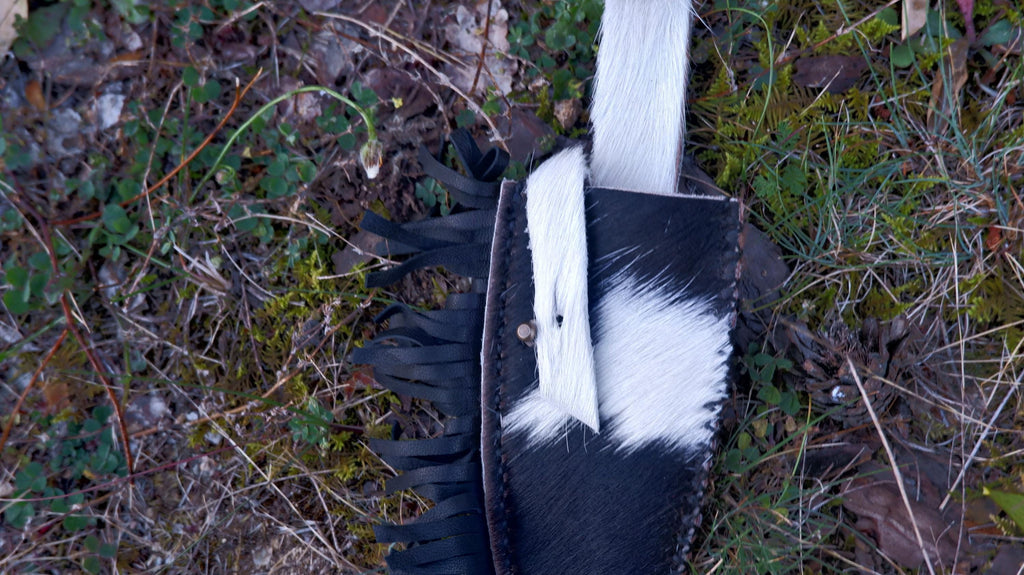 Primitive blacksmith hand forged horse headed custom knife
