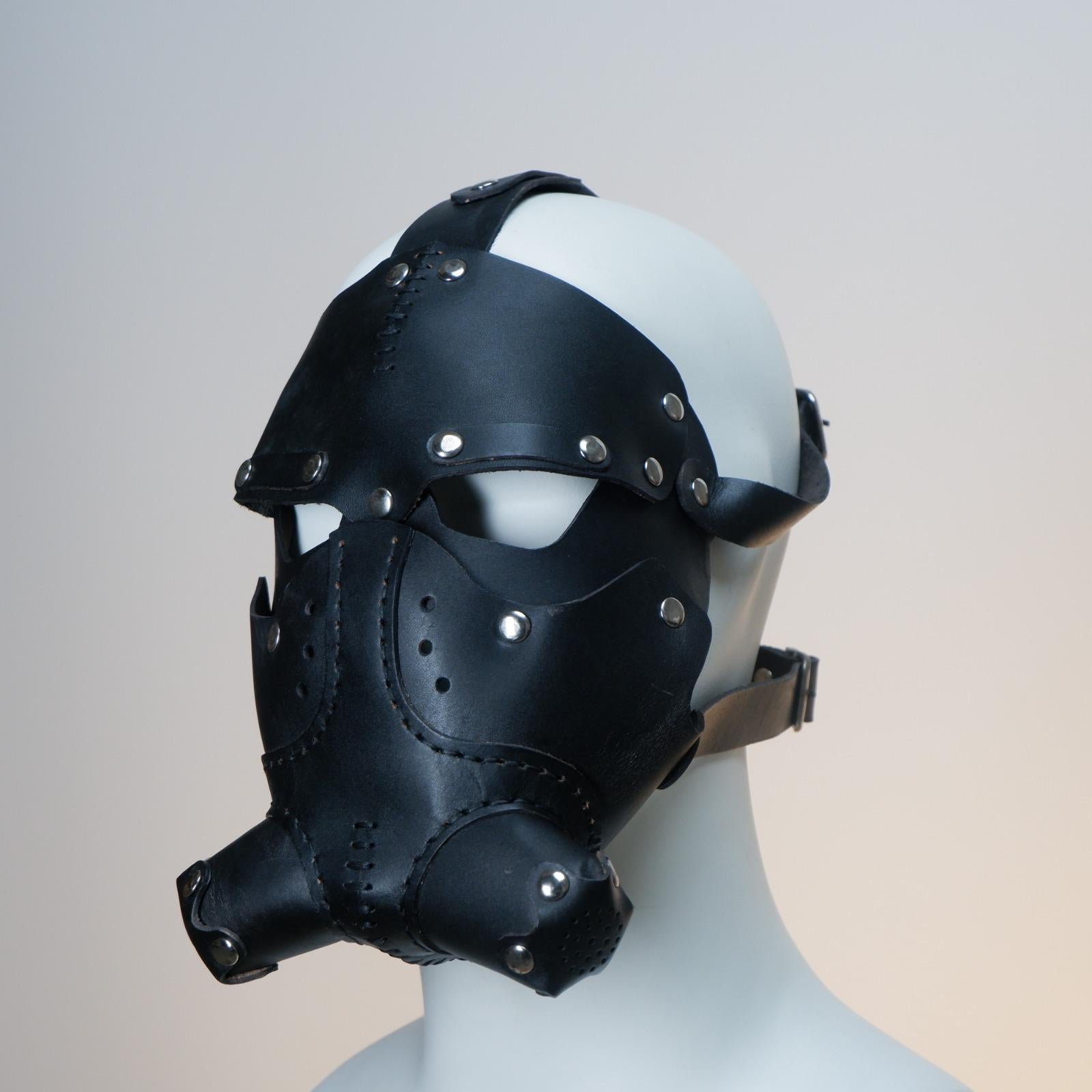 genuie leather handmade cosplay mask