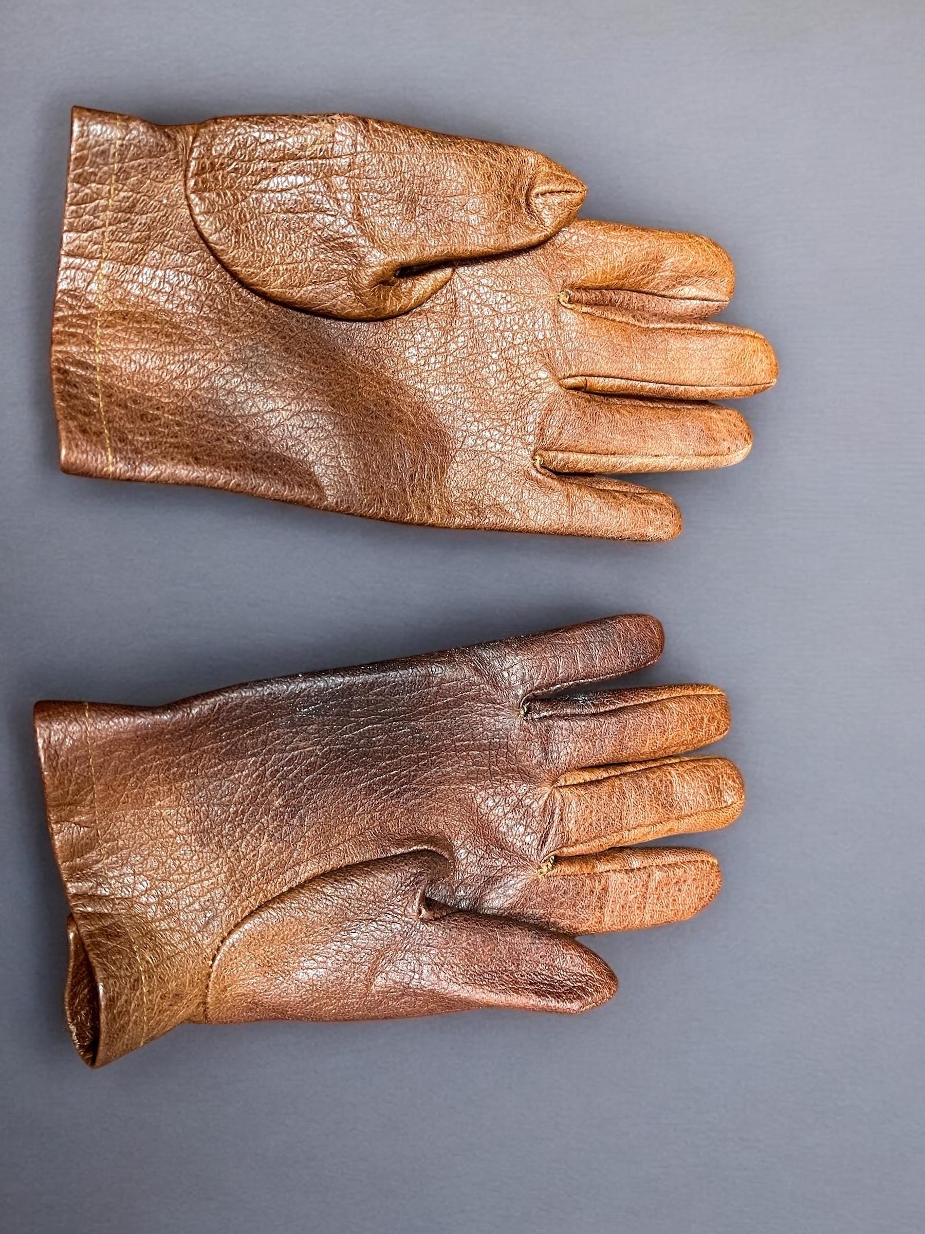 Handcrafted Genuine Leather Bushcraft Gloves – Unlined, Flexible and Durable Outdoor Gloves