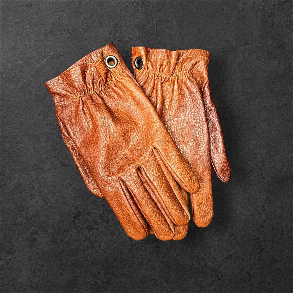 Handcrafted Genuine Leather Bushcraft Gloves – Unlined, Flexible and Durable Outdoor Gloves